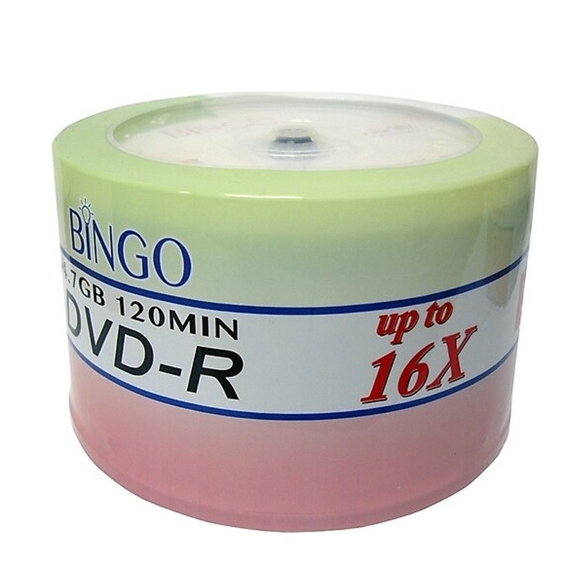 DVD خام بینگو Bingo بسته 50 عددی کد 2
