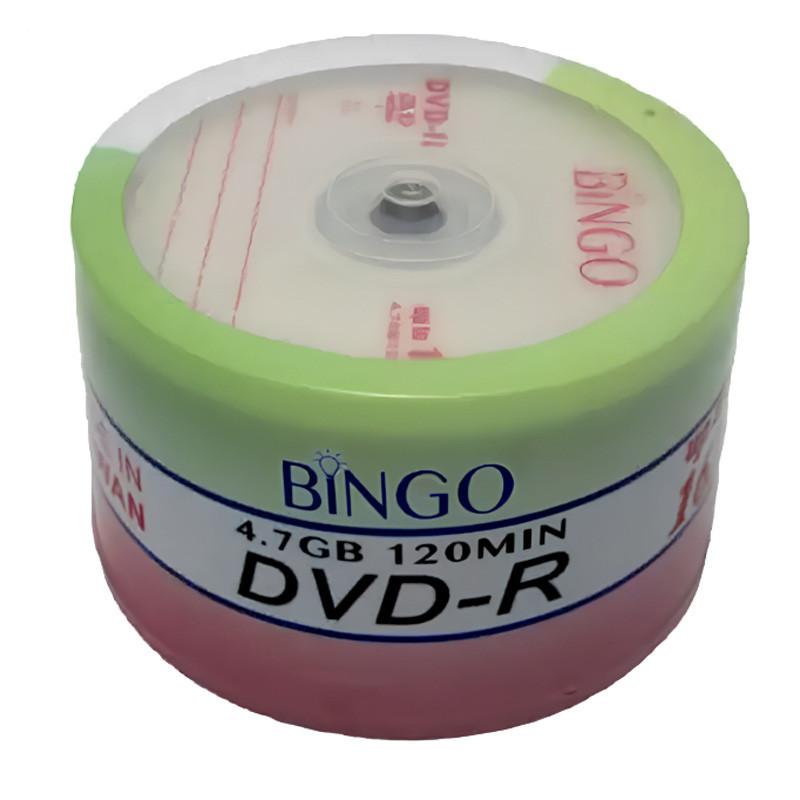 DVD خام بینگو Bingo بسته 50 عددی کد 2
