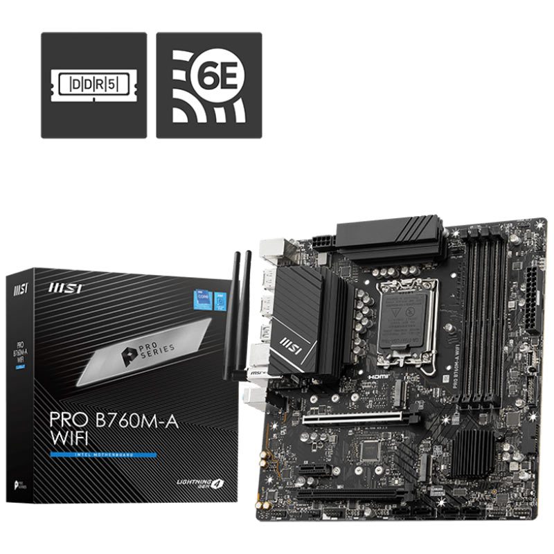مادربرد ام اس آی Pro B760M-A WIFI DDR5