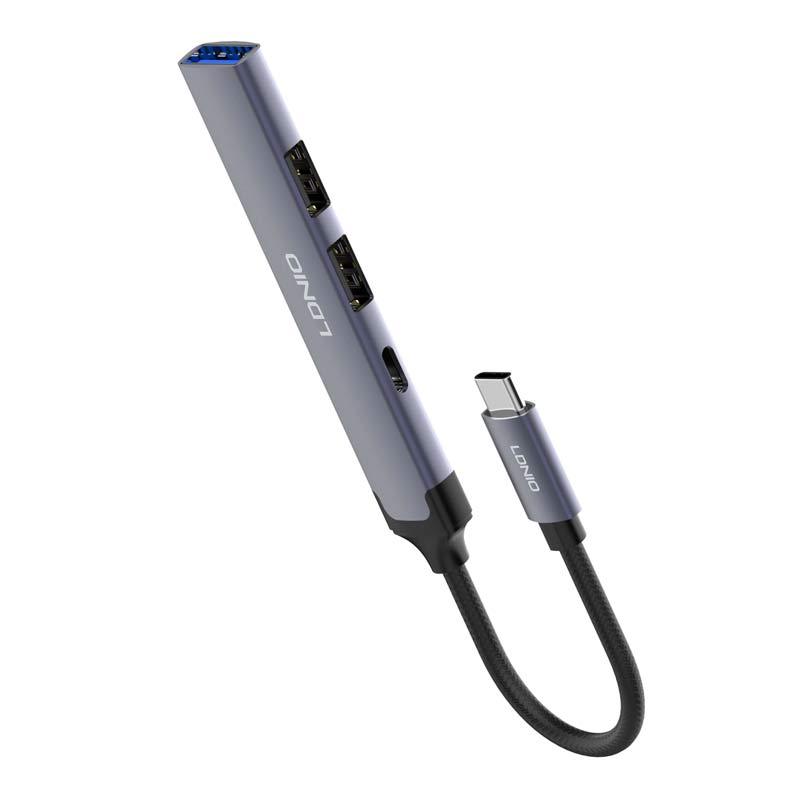 هاب 4 پورت Type-C الدینیو DS-34C