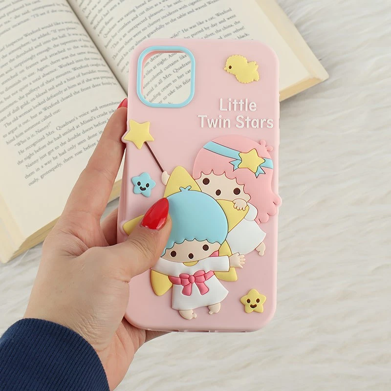 قاب سیلیکونی آیفون iPhone 11 طرح Little Twin Stars