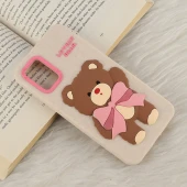قاب سیلیکونی سامسونگ Galaxy A51 4G برجسته طرح Lovely Bear