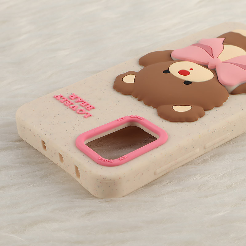 قاب سیلیکونی سامسونگ Galaxy A51 4G برجسته طرح Lovely Bear