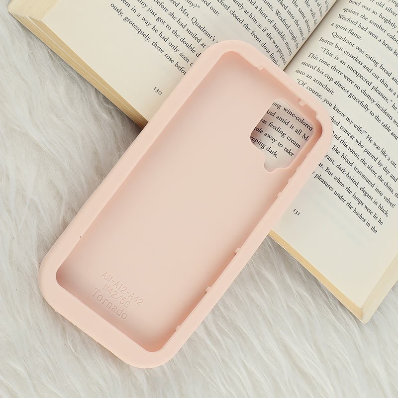 قاب سیلیکونی سامسونگ Galaxy A12 / M12 برجسته طرح Pink Ribbon