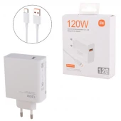 شارژر دیواری 120 وات شیائومی اصلی MDY-13-EZ QC3.0 PD 6.1A + کابل تبدیل تایپ سی