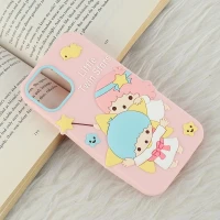 قاب سیلیکونی آیفون iPhone 12 / 12 Pro طرح Little Twin Stars