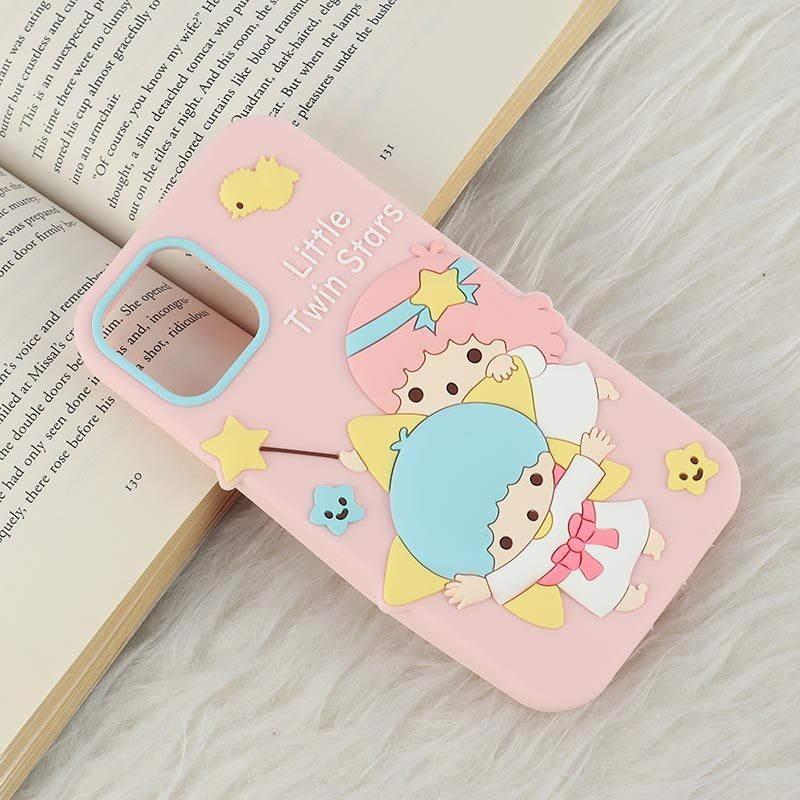 قاب سیلیکونی آیفون iPhone 12 / 12 Pro طرح Little Twin Stars