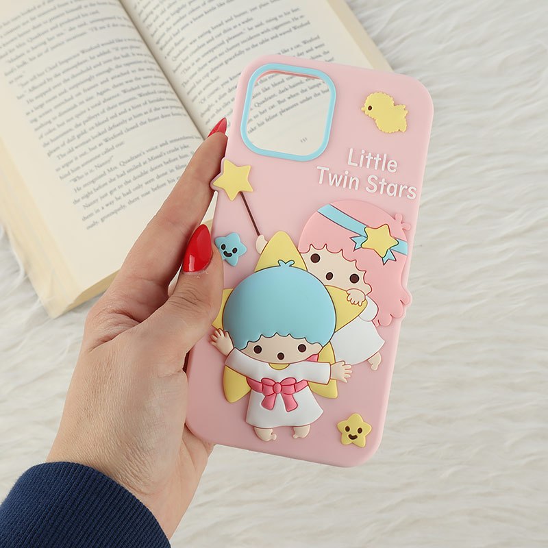 قاب سیلیکونی آیفون iPhone 12 / 12 Pro طرح Little Twin Stars