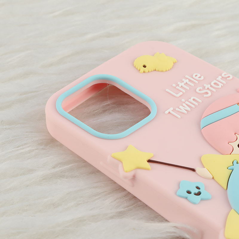 قاب سیلیکونی آیفون iPhone 12 / 12 Pro طرح Little Twin Stars