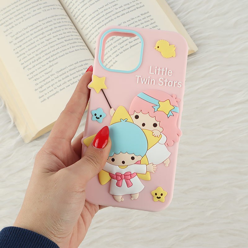قاب سیلیکونی آیفون iPhone 13 / 14 طرح Little Twin Stars