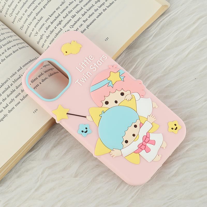 قاب سیلیکونی آیفون iPhone 13 / 14 طرح Little Twin Stars