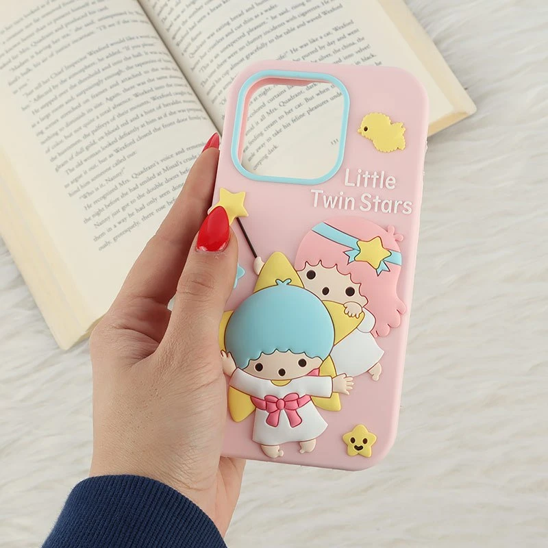 قاب سیلیکونی آیفون iPhone 15 Pro طرح Little Twin Stars