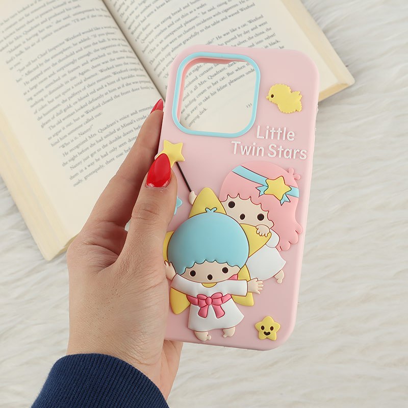 قاب سیلیکونی آیفون iPhone 15 Pro طرح Little Twin Stars