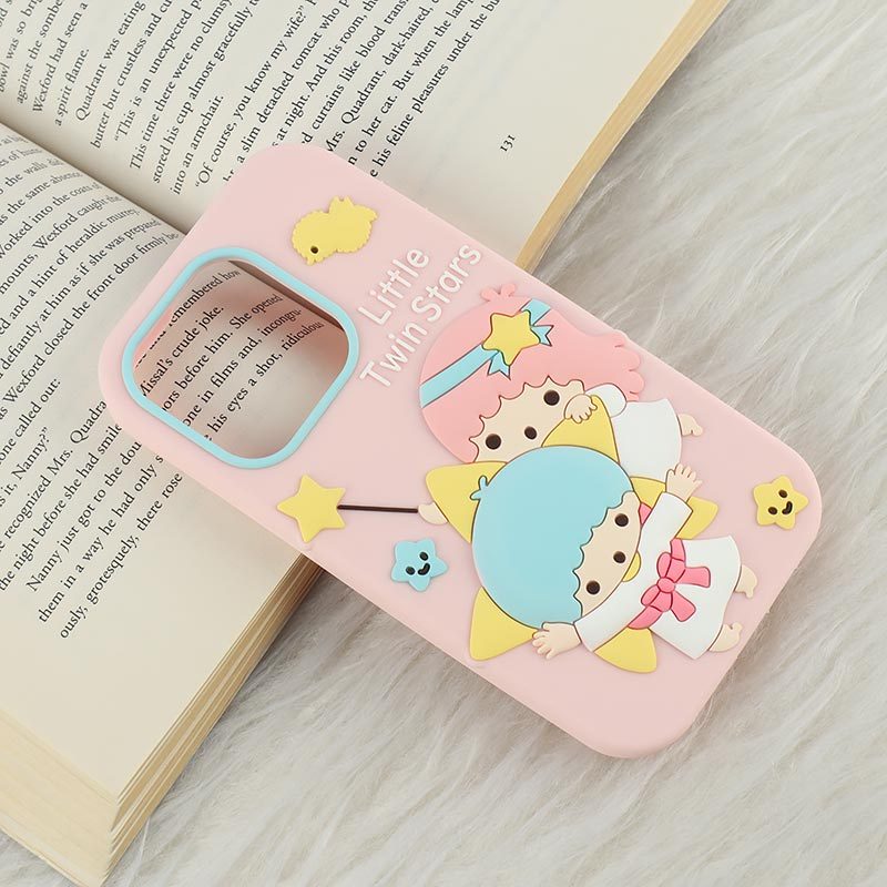 قاب سیلیکونی آیفون iPhone 15 Pro طرح Little Twin Stars