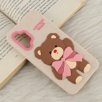 قاب سیلیکونی سامسونگ Galaxy A32 4G برجسته طرح Lovely Bear