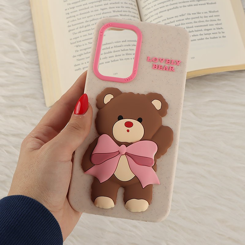 قاب سیلیکونی سامسونگ Galaxy A52 / A52s برجسته طرح Lovely Bear