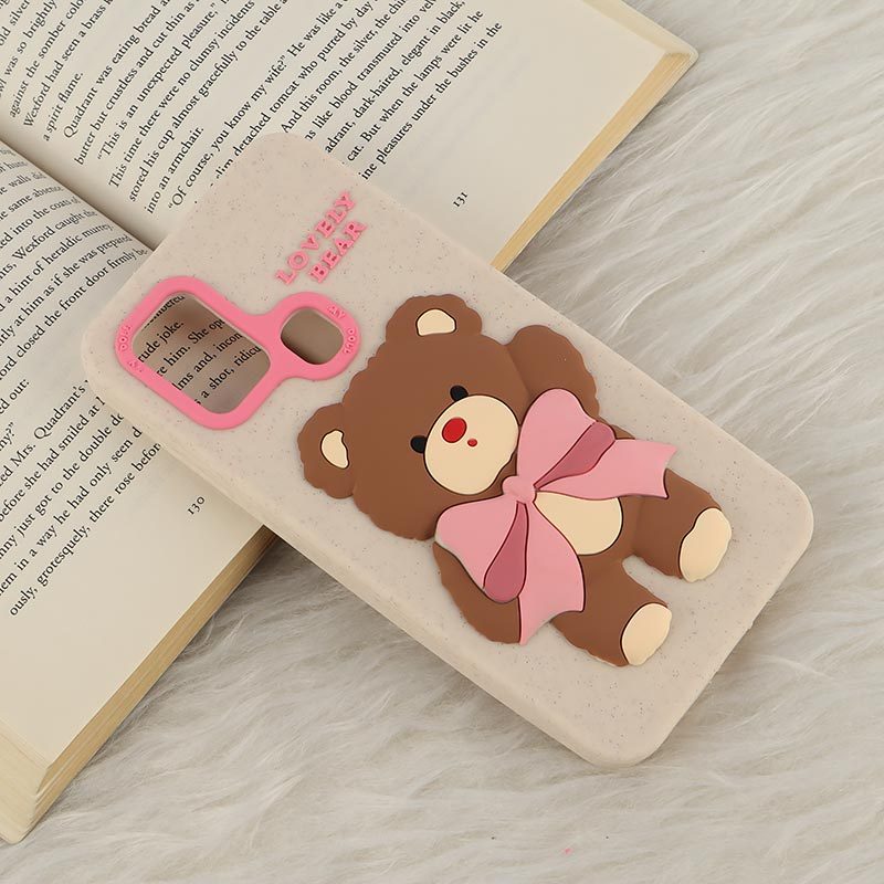 قاب سیلیکونی سامسونگ Galaxy A21s برجسته طرح Lovely Bear
