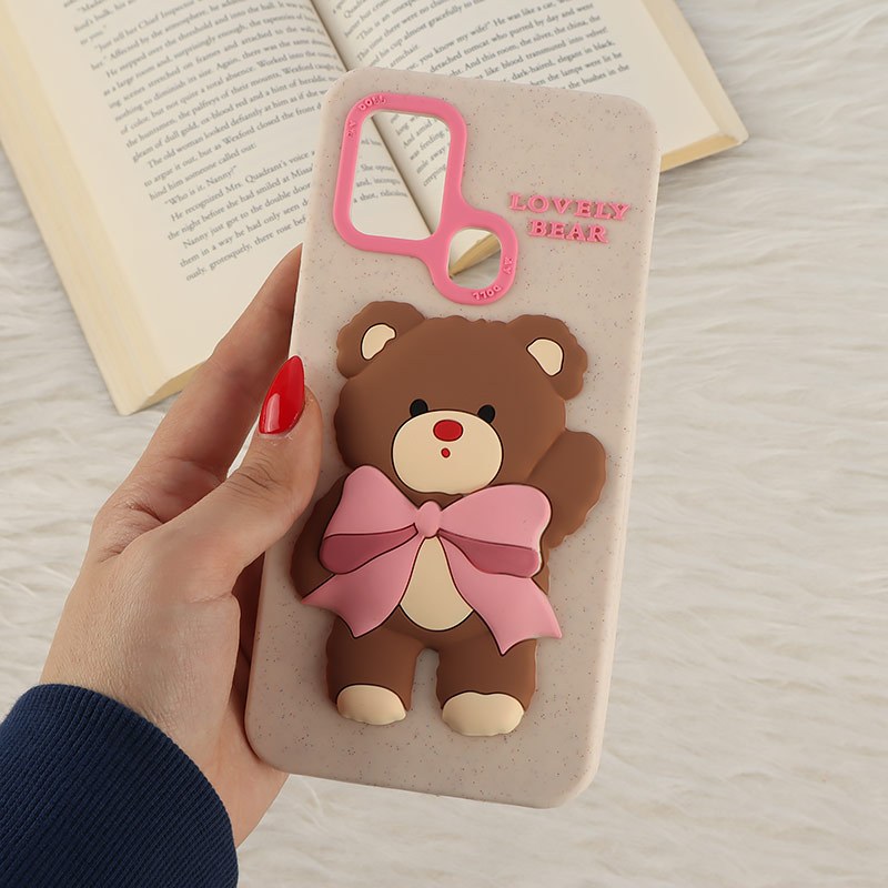 قاب سیلیکونی سامسونگ Galaxy A21s برجسته طرح Lovely Bear