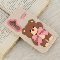قاب سیلیکونی سامسونگ Galaxy A25 برجسته طرح Lovely Bear