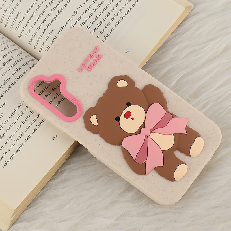 قاب سیلیکونی سامسونگ Galaxy A25 برجسته طرح Lovely Bear