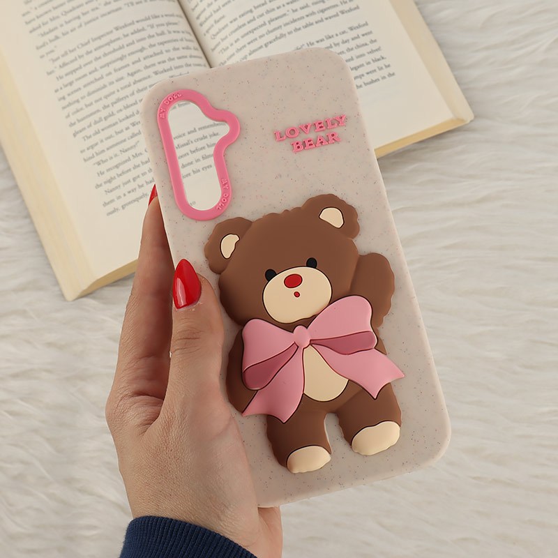 قاب سیلیکونی سامسونگ Galaxy A25 برجسته طرح Lovely Bear
