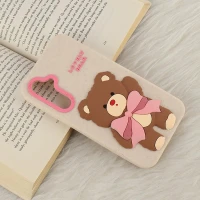 قاب سیلیکونی سامسونگ Galaxy A55 برجسته طرح Lovely Bear