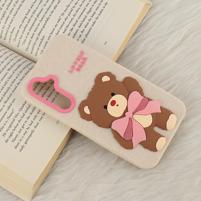 قاب سیلیکونی سامسونگ Galaxy A55 برجسته طرح Lovely Bear