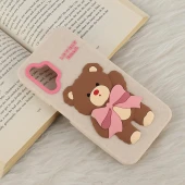 قاب سیلیکونی سامسونگ Galaxy A13 4G برجسته طرح Lovely Bear