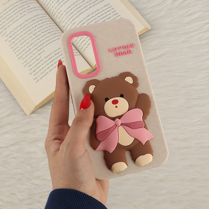 قاب سیلیکونی سامسونگ Galaxy A54 برجسته طرح Lovely Bear