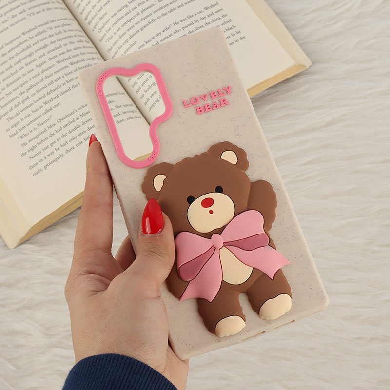 قاب سیلیکونی سامسونگ Galaxy S24 Ultra برجسته طرح Lovely Bear