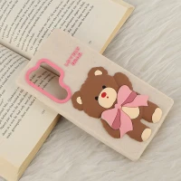 قاب سیلیکونی سامسونگ Galaxy S24 Ultra برجسته طرح Lovely Bear