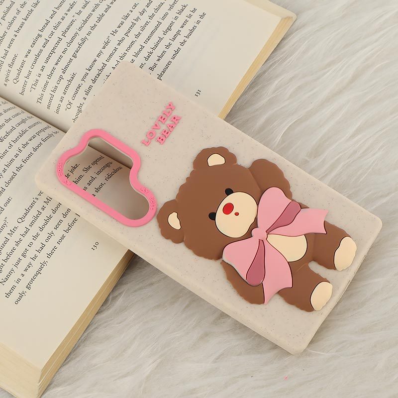 قاب سیلیکونی سامسونگ Galaxy S24 Ultra برجسته طرح Lovely Bear
