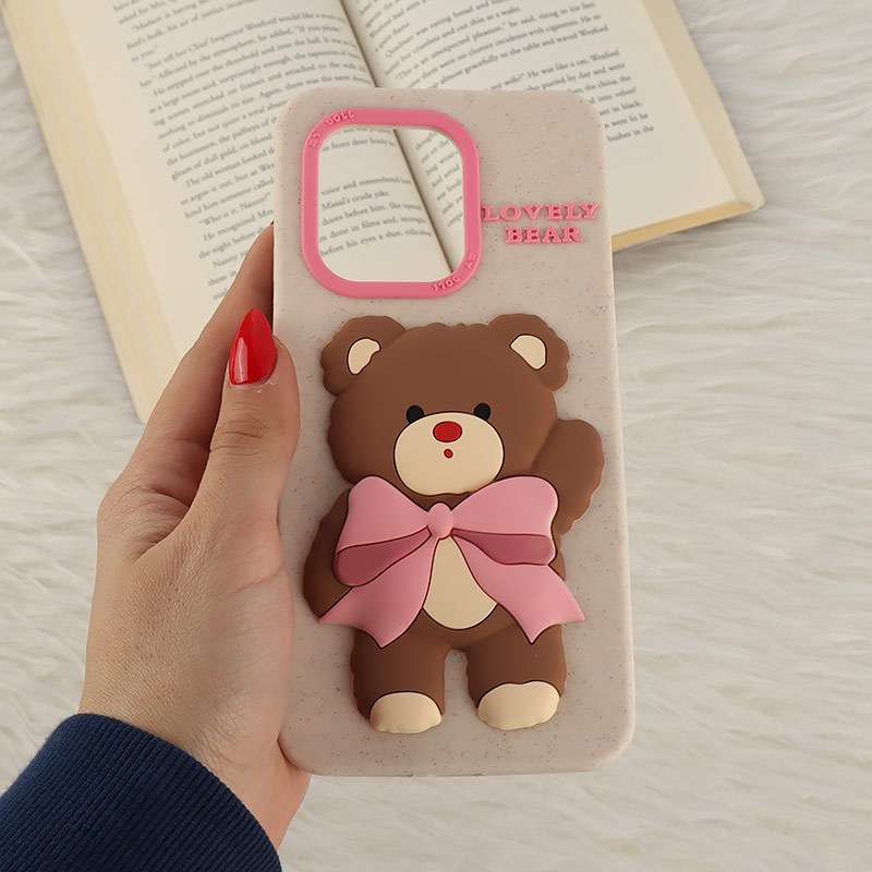 قاب سیلیکونی شیائومی Redmi Note 13 4G برجسته طرح Lovely Bear