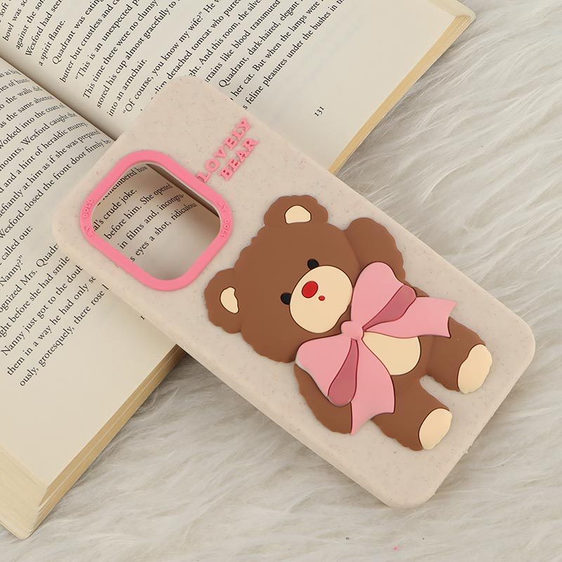 قاب سیلیکونی شیائومی Redmi Note 13 4G برجسته طرح Lovely Bear