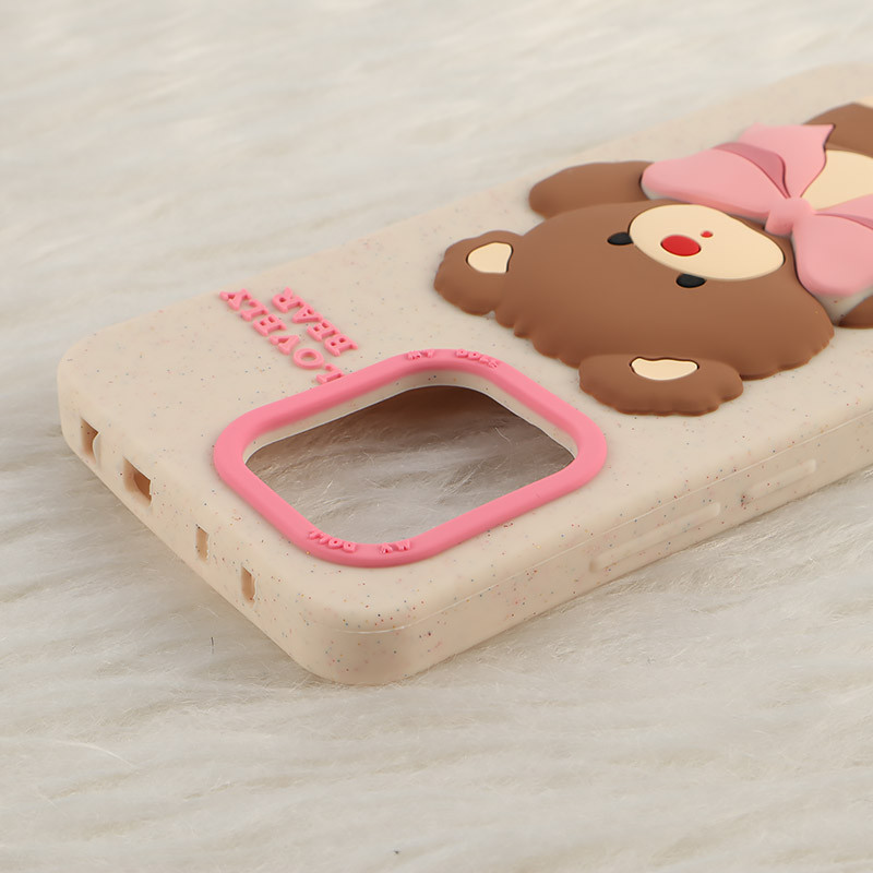 قاب سیلیکونی شیائومی Redmi Note 13 4G برجسته طرح Lovely Bear