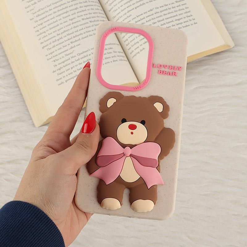 قاب سیلیکونی شیائومی Redmi Note 13 Pro 4G برجسته طرح Lovely Bear