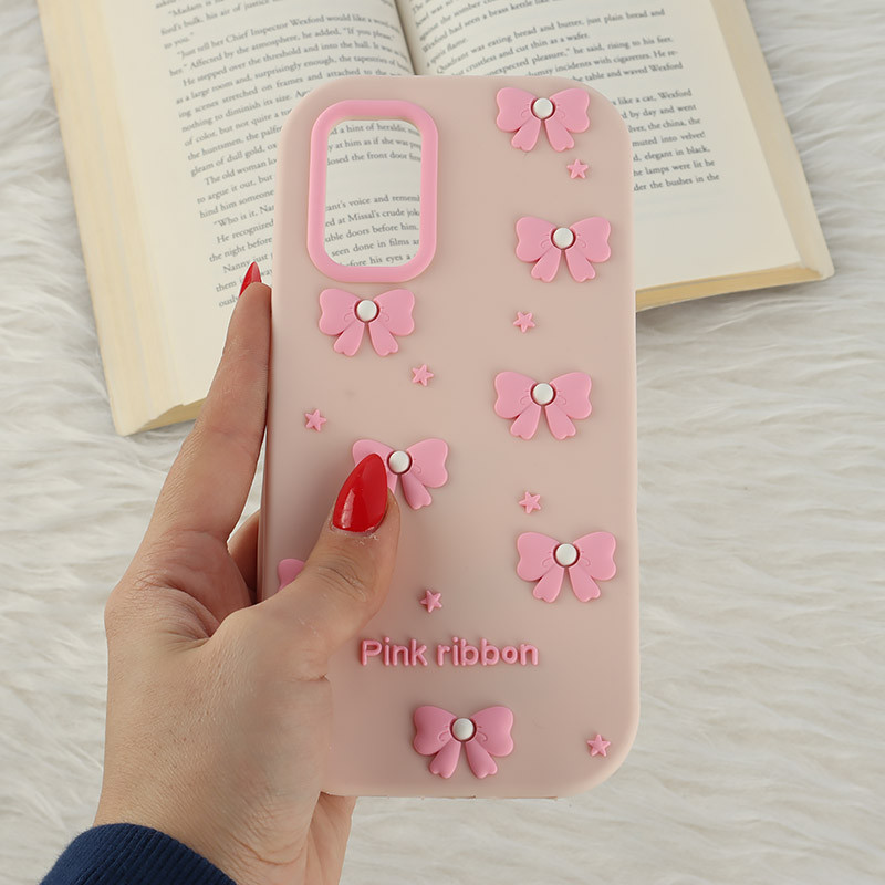 قاب سیلیکونی سامسونگ Galaxy A13 4G برجسته طرح Pink Ribbon
