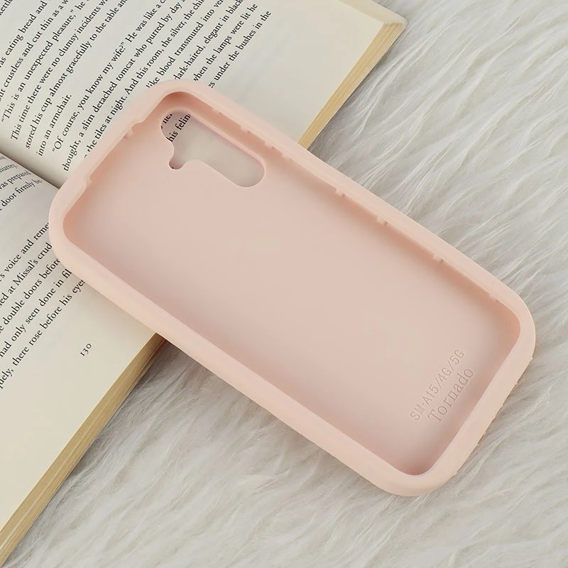 قاب سیلیکونی سامسونگ Galaxy A15 برجسته طرح Pink Ribbon