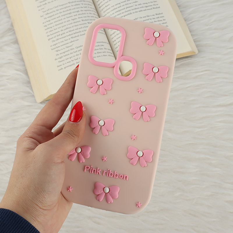 قاب سیلیکونی سامسونگ Galaxy A21s برجسته طرح Pink Ribbon