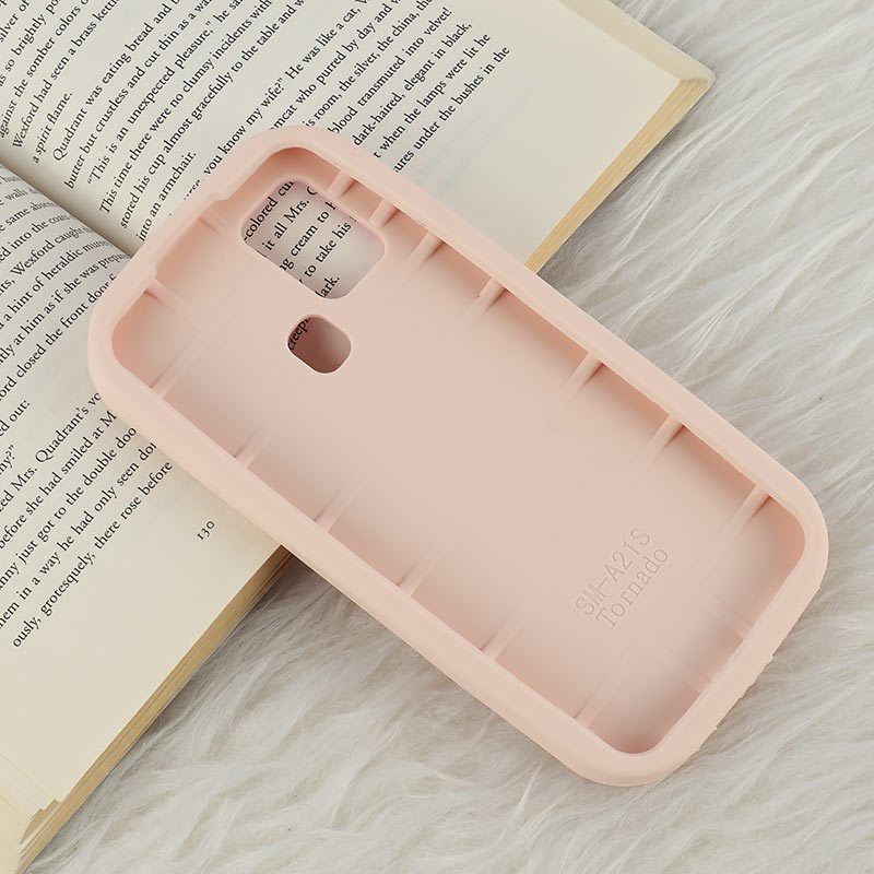 قاب سیلیکونی سامسونگ Galaxy A21s برجسته طرح Pink Ribbon
