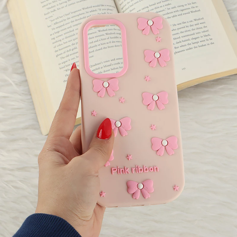 قاب سیلیکونی سامسونگ Galaxy A52 / A52s برجسته طرح Pink Ribbon