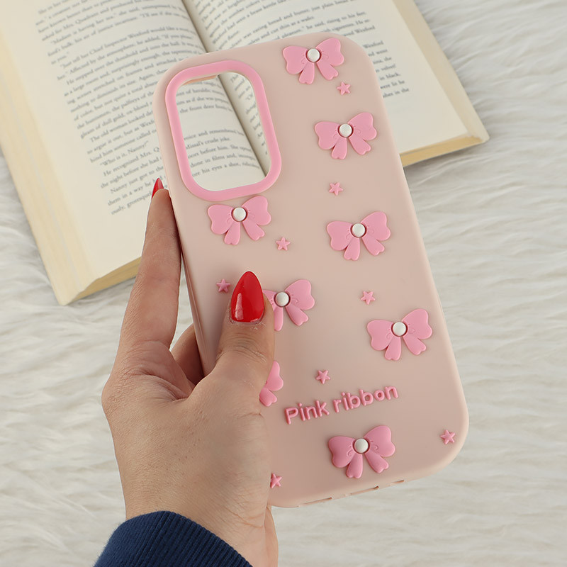 قاب سیلیکونی سامسونگ Galaxy A73 برجسته طرح Pink Ribbon