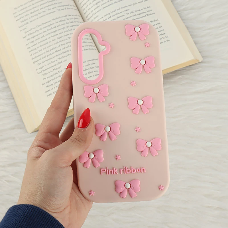 قاب سیلیکونی سامسونگ Galaxy A54 برجسته طرح Pink Ribbon