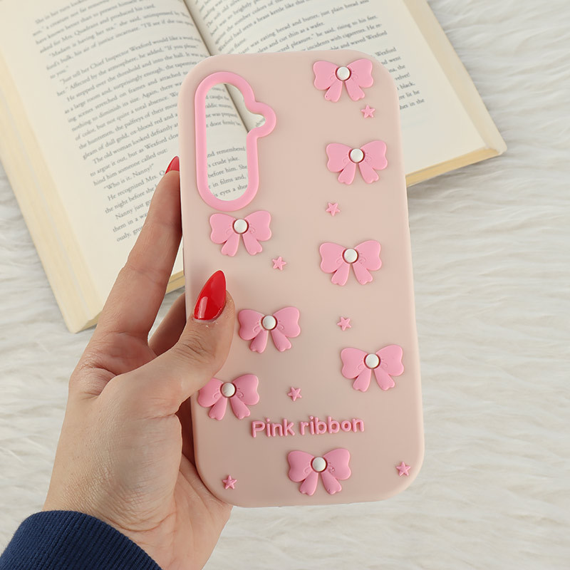 قاب سیلیکونی سامسونگ Galaxy A54 برجسته طرح Pink Ribbon