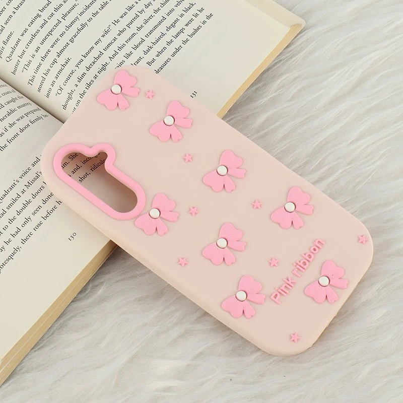 قاب سیلیکونی سامسونگ Galaxy A54 برجسته طرح Pink Ribbon