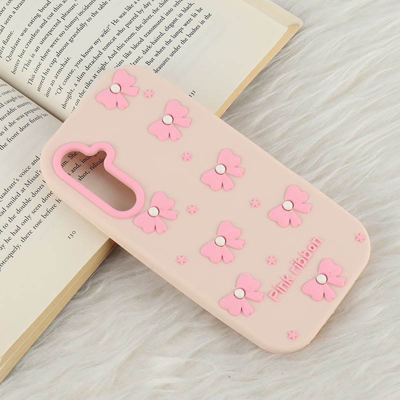 قاب سیلیکونی سامسونگ Galaxy A54 برجسته طرح Pink Ribbon