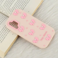 قاب سیلیکونی سامسونگ Galaxy A32 4G برجسته طرح Pink Ribbon