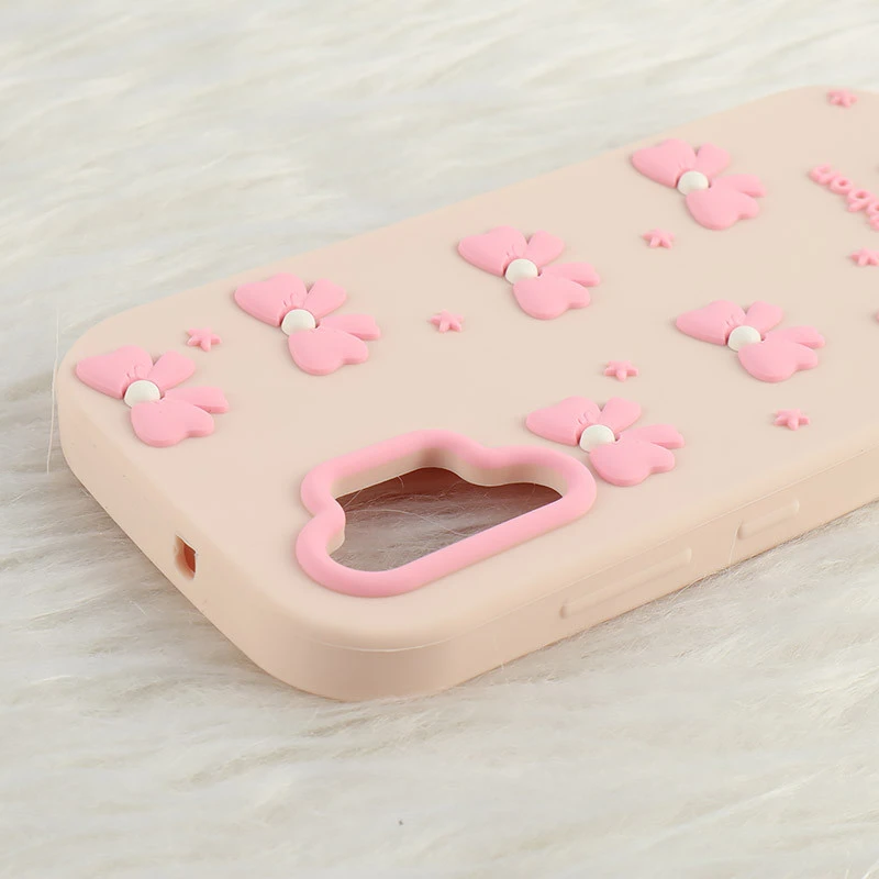 قاب سیلیکونی سامسونگ Galaxy A32 4G برجسته طرح Pink Ribbon