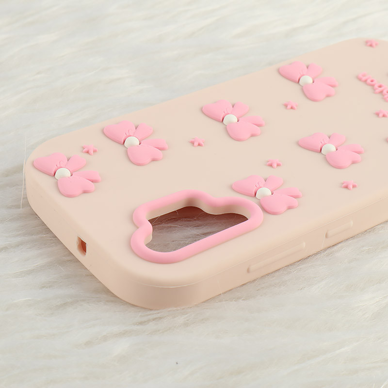 قاب سیلیکونی سامسونگ Galaxy A32 4G برجسته طرح Pink Ribbon