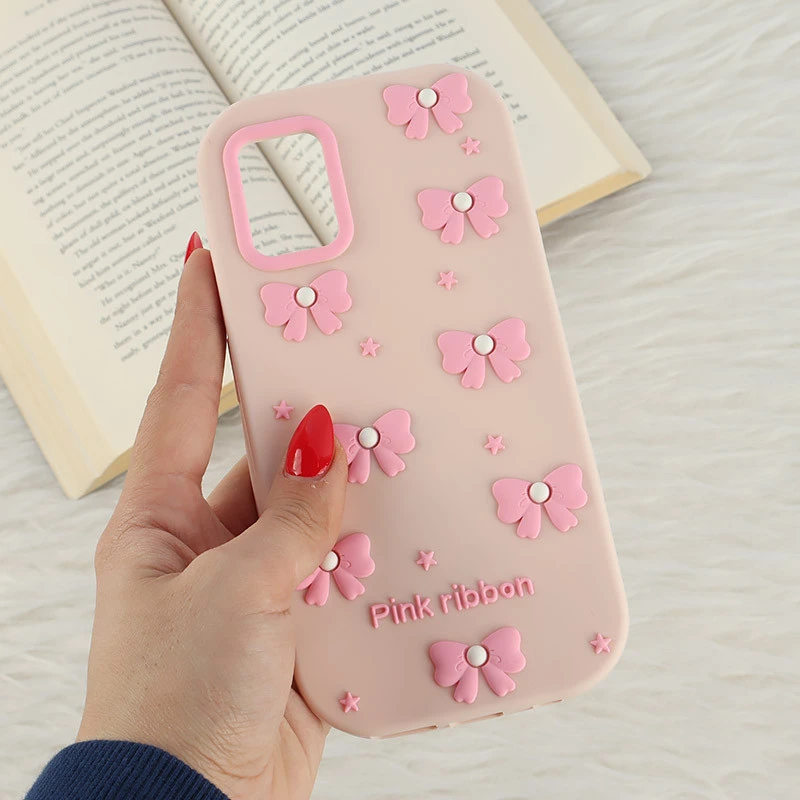 قاب سیلیکونی سامسونگ Galaxy A51 4G برجسته طرح Pink Ribbon